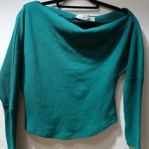 We The Free Nwot  Teal Off-Shoulder top size Xs color beautiful green